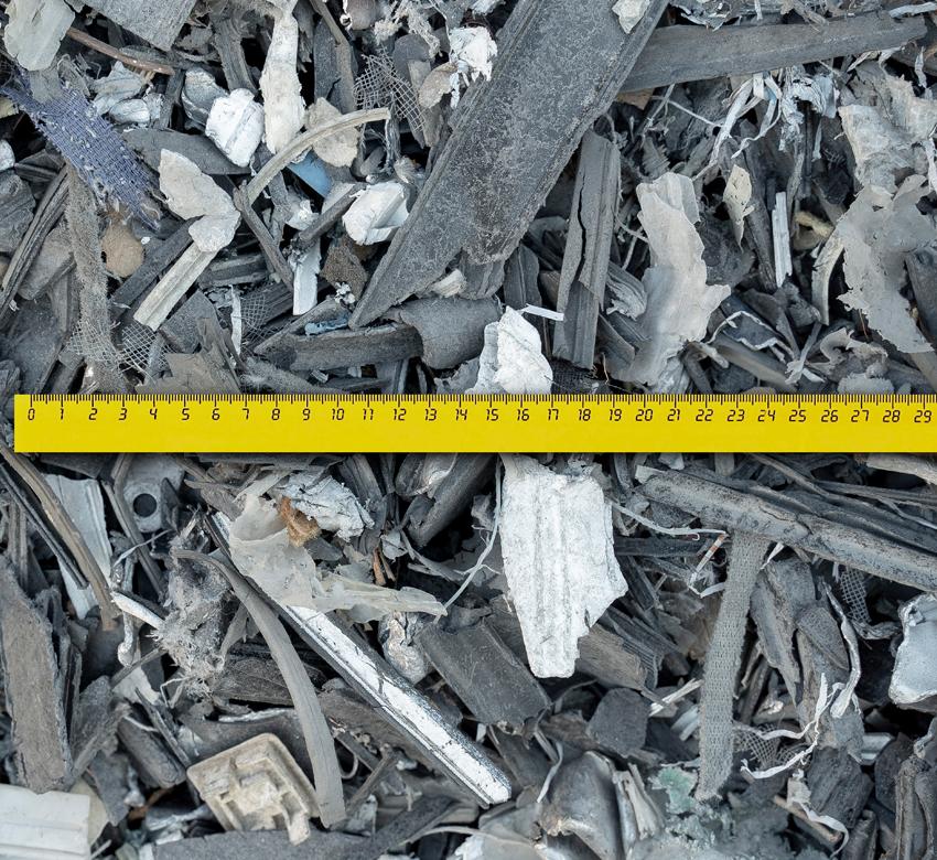 Fragmented aluminum and iron mix
